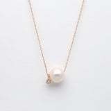 Akoya Pearl Necklace with Diamond