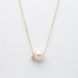 Akoya Pearl Necklace with Diamond