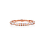 Half Eternity Wedding Band in 18k Rose Gold