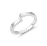 Wedding Band in 18k White Gold