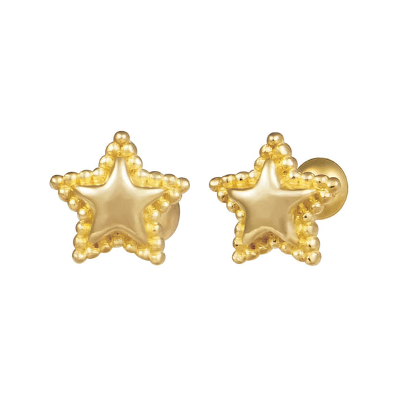 14K Gold Ear Stud (356)